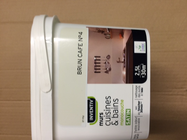 Peinture Interieure Murs Cuisines & Bains Satin Monocouche 2,5 litres Inventiv Peinture Interieure Murs Cuisines & Bains Satin Monocouche 2,5 litres Inventiv