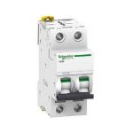Disjoncteur 10 A  Acti9  iC60N  2P Courbe B<br/>Schneider