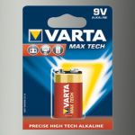 Piles Alcaline 9V MaxTech 6LR61 x1<br/>Varta