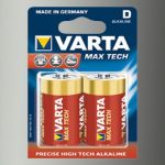 Piles Alcaline 1-5V MaxTech LR20 D x2<br/>Varta