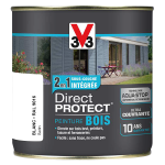 Peinture exteieure bois Direct Protect satin blanc 500 ml<br/>V33