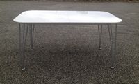 Table Sejour Extensible Laquee Blanc<br/>