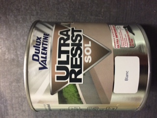 Ultra Resist Sol 0,5 litre Blanc Dulux-Valentine